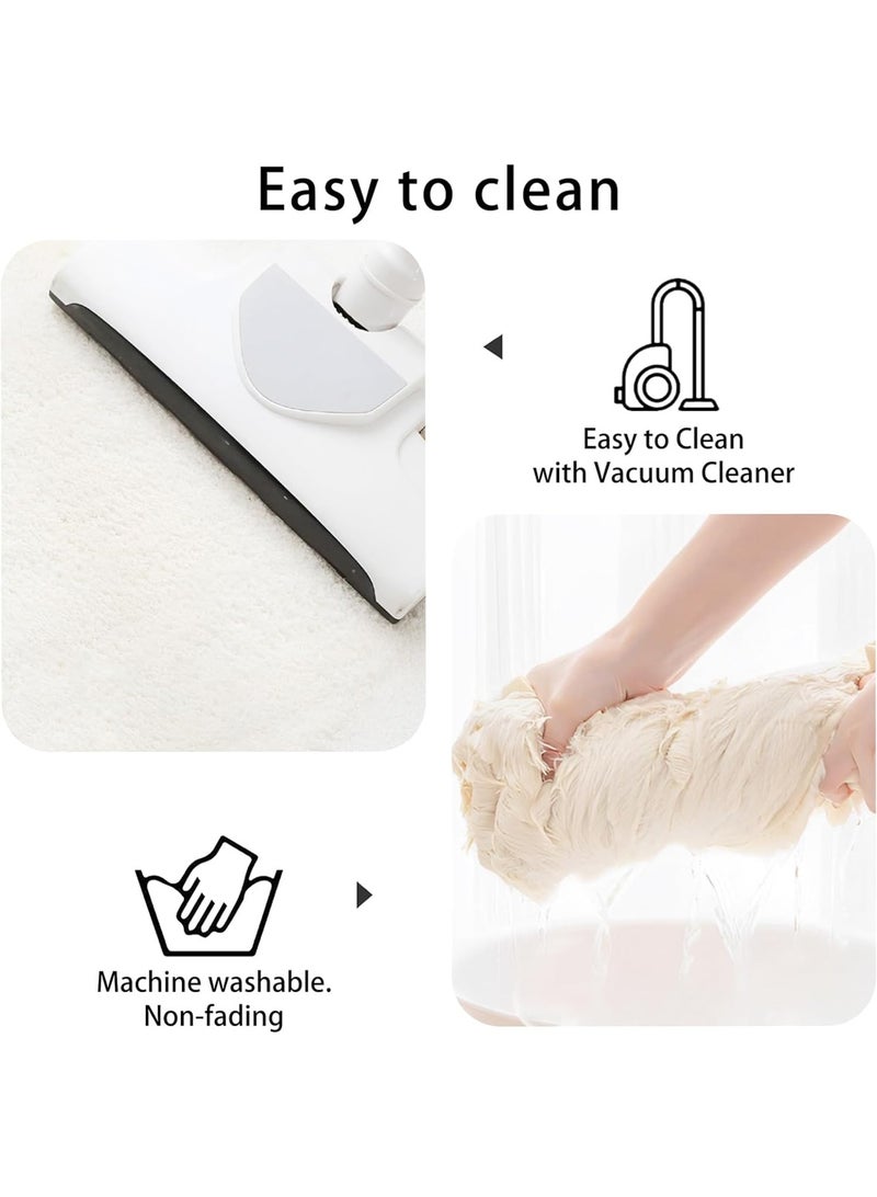 LOOPITYS Small Fresh Flower Imitation Cashmere Carpet Bedside Carpet Home Wear resistant, Cooling resistant, Anti slip Carpet Tea Table Window Mat - Image 5